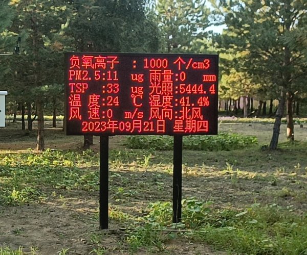 景区生态价值与健康旅游的基础设施-负氧离子监测站